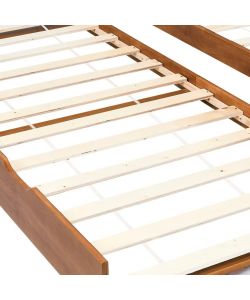 vidaXL Divano Letto a Scomparsa Marrone Miele in Legno di Pino 90x200 cm