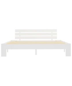 vidaXL Giroletto Bianco in Legno Massello di Pino - 160x200 cm