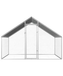 Gabbia per Polli da Esterno 2,75x2x1,92m in Acciaio Zincato