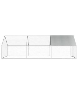 Gabbia per Polli da Esterno 2,75x6x1,92m in Acciaio Zincato