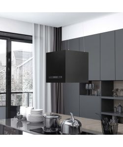 Cappa da Cucina ad Isola Sospesa LCD Sensore 37 cm in Acciaio