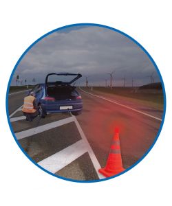 ProPlus Coni di Segnalazione 2 pz Pieghevoli con LED