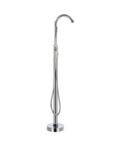 Rubinetteria a Colonna per Vasca da Bagno Acciaio Inox 118,5 cm