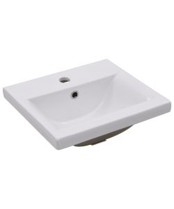 Lavabo da Incasso 42x39x18 cm in Ceramica Bianco