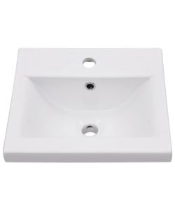 Lavabo da Incasso 42x39x18 cm in Ceramica Bianco