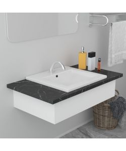 Lavabo da Incasso 42x39x18 cm in Ceramica Bianco