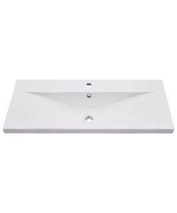 Lavabo da Incasso 91x39,5x18,5 cm in Ceramica Bianco
