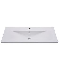 Lavabo da Incasso 101x39,5x18,5 cm in Ceramica Bianco
