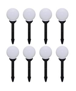 Lampade da Sentiero 8 pz LED 15 cm con Picchetto