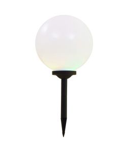 Lampade Solari da Esterni 4 pz Sferiche LED RGB 30 cm