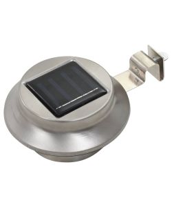 Lampade Solari da Esterni 12 pz a LED Rotonde 12 cm Bianco