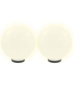 Set Lampade a LED Sferiche 4 pz 30 cm in PMMA