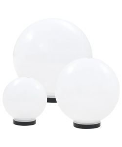 Set Lampade a LED Sferiche 6 pz 20/30/40 cm in PMMA