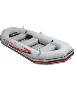 Intex Set Gommone Mariner 4 con Motore da Traina e Supporto
