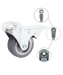 Ruote Girevoli con Foro per Bullone 12 pz 50 mm 277847