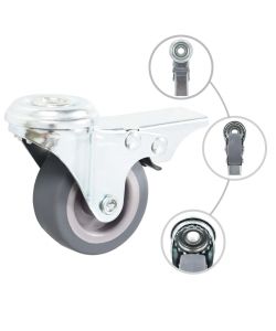 Ruote Girevoli con Foro per Bullone 24 pz 50 mm 277849