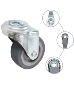 Ruote Girevoli con Foro per Bullone 8 pz 50 mm 277881