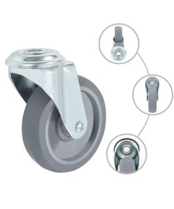 Ruote Girevoli con Foro per Bullone 8 pz 100 mm 277891