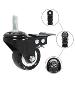 Ruote Girevoli con Freni 24 pz 50 mm