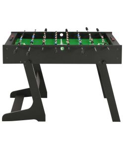 Calcio Balilla Pieghevole 121x61x80 cm Nero