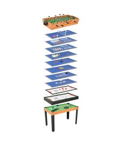 Set Giochi da Tavola 15-in-1 121x61x82 cm in Acero