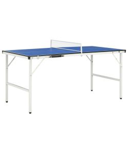 Tavolo da Ping Pong con Rete 5 Piedi 152x76x66 cm Blu