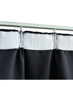 Tenda Oscurante con Ganci Nera 290x245 cm
