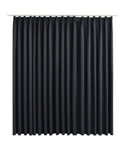 Tenda Oscurante con Ganci Nera 290x245 cm