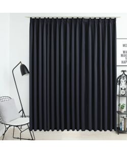 Tenda Oscurante con Ganci Nera 290x245 cm