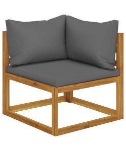 Set Divani Giardino 5 pz con Cuscini Legno Massello di Acacia  45914