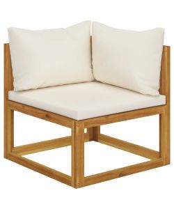 vidaXL Set Divani Giardino - Marrone - Legno Massello di Acacia