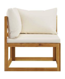 vidaXL Set Divani Giardino - Marrone - Legno Massello di Acacia