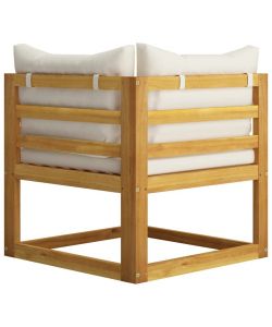 vidaXL Set Divani Giardino - Marrone - Legno Massello di Acacia