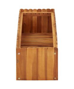Letto Rialzato da Giardino 100x30x25 cm in Massello di Acacia