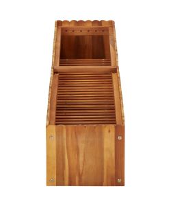 Letto Rialzato da Giardino 150x30x25 cm in Massello di Acacia