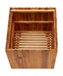 Letto Rialzato da Giardino 50x50x50 cm Legno Massello di Acacia