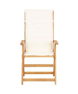 Sedie Reclinabili da Giardino 2 pz Legno Massello d'Acacia
