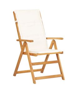 Sedie Reclinabili da Giardino 2 pz Legno Massello d'Acacia