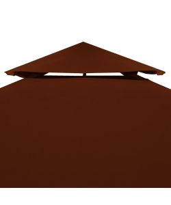 Copertura Superiore Gazebo a 2 Strati 310g/mq 3x3m Terracotta