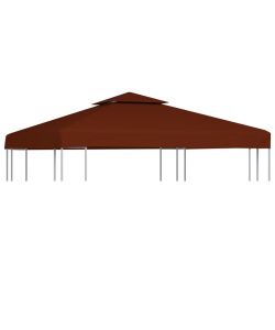 Copertura Superiore Gazebo a 2 Strati 310g/mq 3x3m Terracotta
