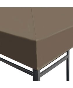 Copertura Superiore per Gazebo 310 g/m 3x3m Grigio Talpa