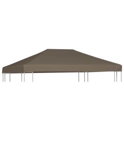 Copertura Superiore per Gazebo 310 g/m 3x3m Grigio Talpa