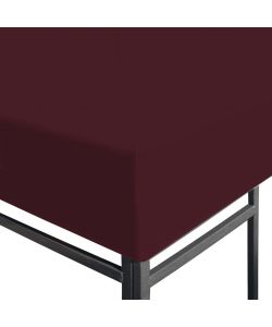 Copertura Superiore per Gazebo 310g/m 3x3m Bordeaux