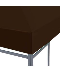 Copertura Superiore per Gazebo 310 g/m 3x4 m Marrone