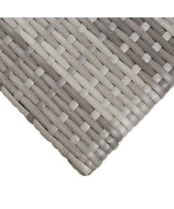 Tavolino da T Grigio 50x50x47 cm in Polyrattan