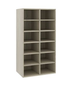 Scarpiera Rovere Sonoma 54x34x100,5 cm in Legno Multistrato