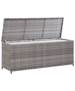 Baule da Giardino Grigio 120x50x60 cm in Polyrattan
