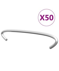 Ganci per Gabbione 50 pz in Acciaio Zincato 10 cm