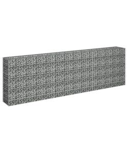 Gabbione Letto Rialzato in Acciaio Zincato 270x30x90 cm