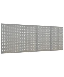  Pannelli per Utensili a Parete 4 pz 40x58 cm in Acciaio